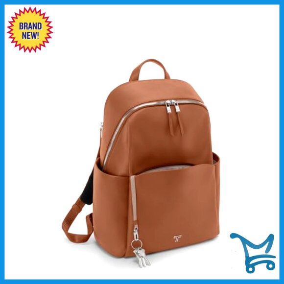 Premium Leather Backpack with Laptop Compartment & Phone Pocket main image 4